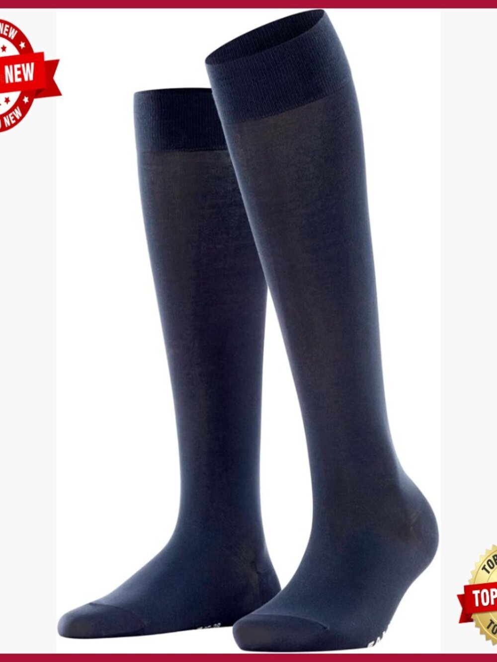 Women's Cotton Knee High Socks, 1 Pair - Sustainable, Lightweight